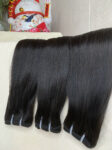 3 Bundles Straight + 5x5 Transparent Lace Closure Invisible Lace Top Quality Premium Hair