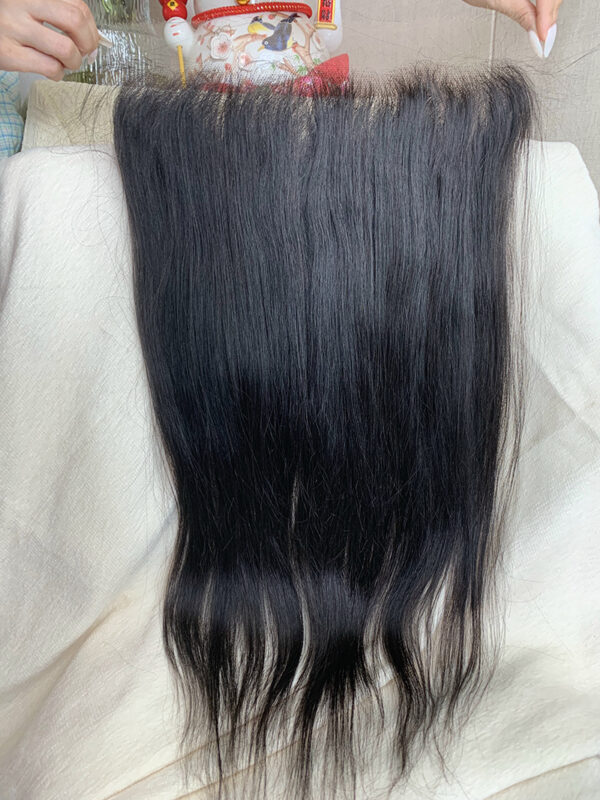 Straight 14A Top Burmese HD Closure Frontal with Pre Plucked with Baby Hair Natural Color