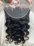 Body Wave 14A Top Burmese Transparent Closure Frontal with Pre Plucked with Baby Hair Natural Color