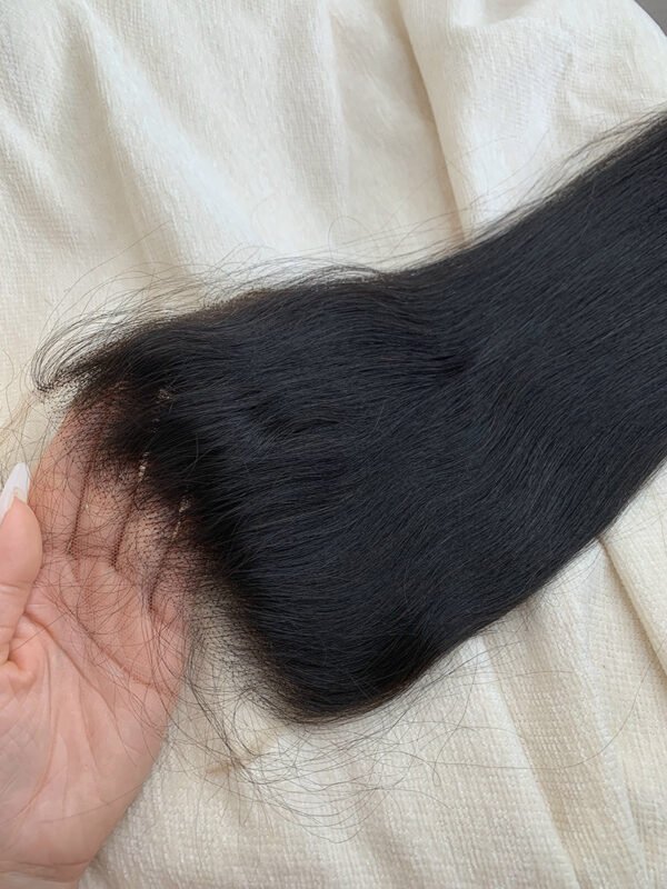 3 Bundles Straight + 5x5 HD Lace Closure Invisible Lace Top Quality Premium Hair