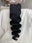 Body Wave 14A Top Burmese Transparent Closure Frontal with Pre Plucked with Baby Hair Natural Color
