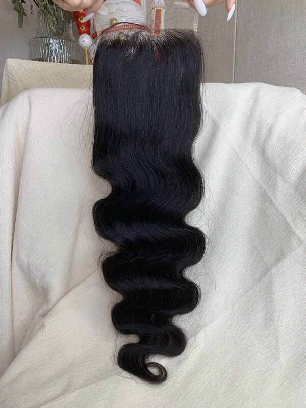 Body Wave 14A Top Burmese Transparent Closure Frontal with Pre Plucked with Baby Hair Natural Color