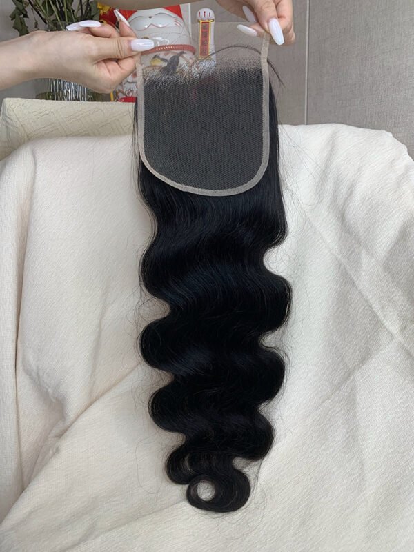 Body Wave 14A Top Burmese Transparent Closure Frontal with Pre Plucked with Baby Hair Natural Color