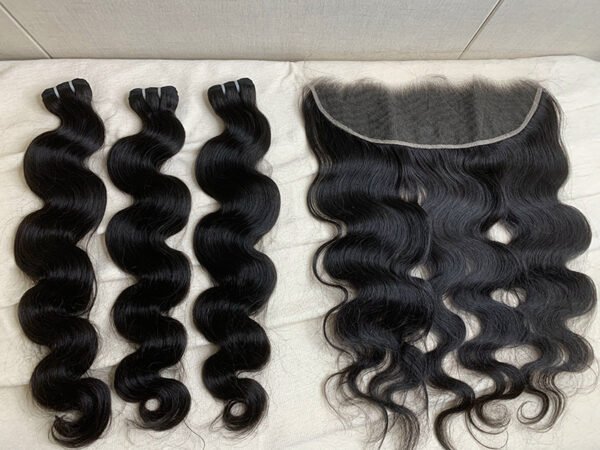 3 Bundles Bodywave + 13X4/13X6 HD Lace Closure Invisible Lace Top Quality Premium Hair
