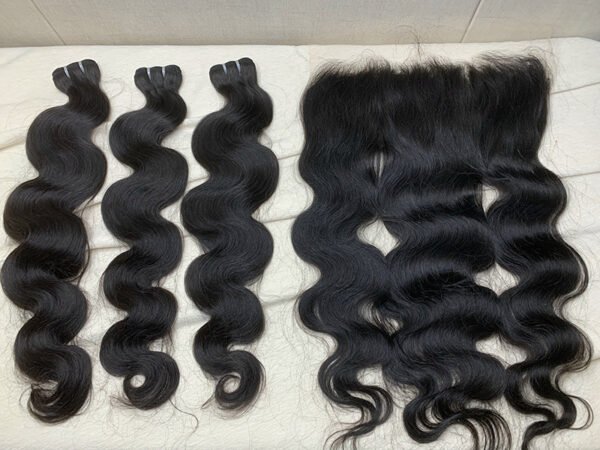 3 Bundles Bodywave + 13X4/13X6 HD Lace Closure Invisible Lace Top Quality Premium Hair