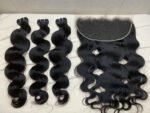 3 Bundles Bodywave + 13X4/13X6 HD Lace Closure Invisible Lace Top Quality Premium Hair