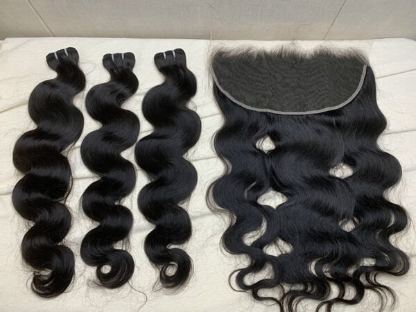 3 Bundles Bodywave + 13X4/13X6 HD Lace Closure Invisible Lace Top Quality Premium Hair