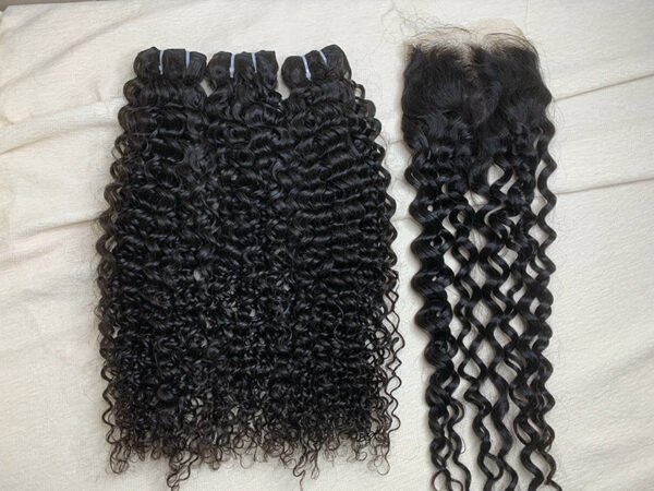 3 Bundles Water Wave + 5x5 HD Lace Closure Invisible Lace Top Quality Premium Hair