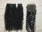3 Bundles Water Wave + 5x5 Transparent Lace Closure Invisible Lace Top Quality Premium Hair