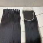 3 Bundles Straight + 5x5 HD Lace Closure Invisible Lace Top Quality Premium Hair