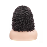 Deep Wave 13X4 Transparent Lace Bob Wig Length from 10'' - 14''
