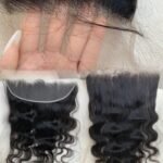 Body Wave 14A Top Burmese Transparent Closure Frontal with Pre Plucked with Baby Hair Natural Color