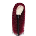 Straight/Body Wave/Deep Wave/Water Wave Burgundy 99j 13x4 Transparent Lace Frontal Wig 180% Density