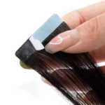 Straight Seamless Tape in Natural Black Hair Extensions 100% Real Human Hair