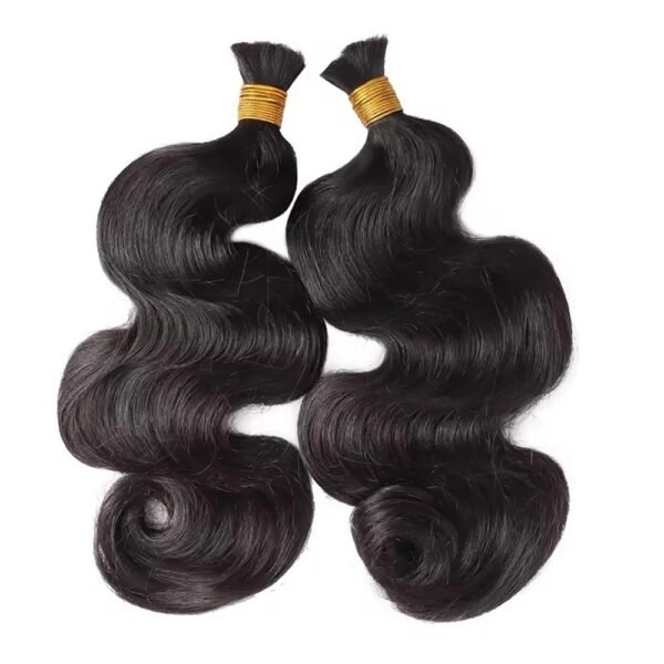 Body Wave Natural Black Bulk Hair 100% Unprocessed Human Hair
