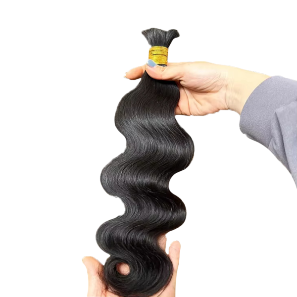 Body Wave Natural Black Bulk Hair 100% Unprocessed Human Hair