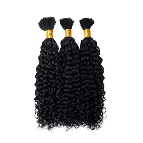 Water Wave Natural Black Bulk Hair 100% Unprocessed Human Hair