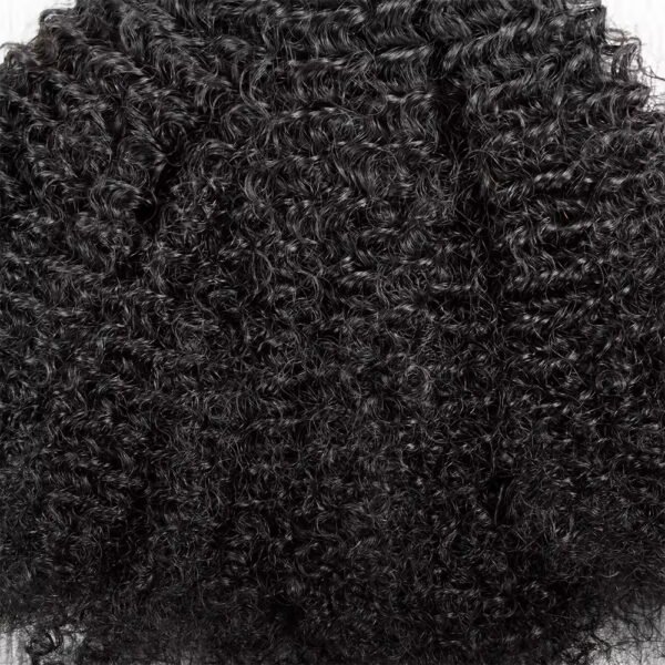 Kinky Curly Seamless Tape in Natural Black Hair Extensions 100% Real Human Hair